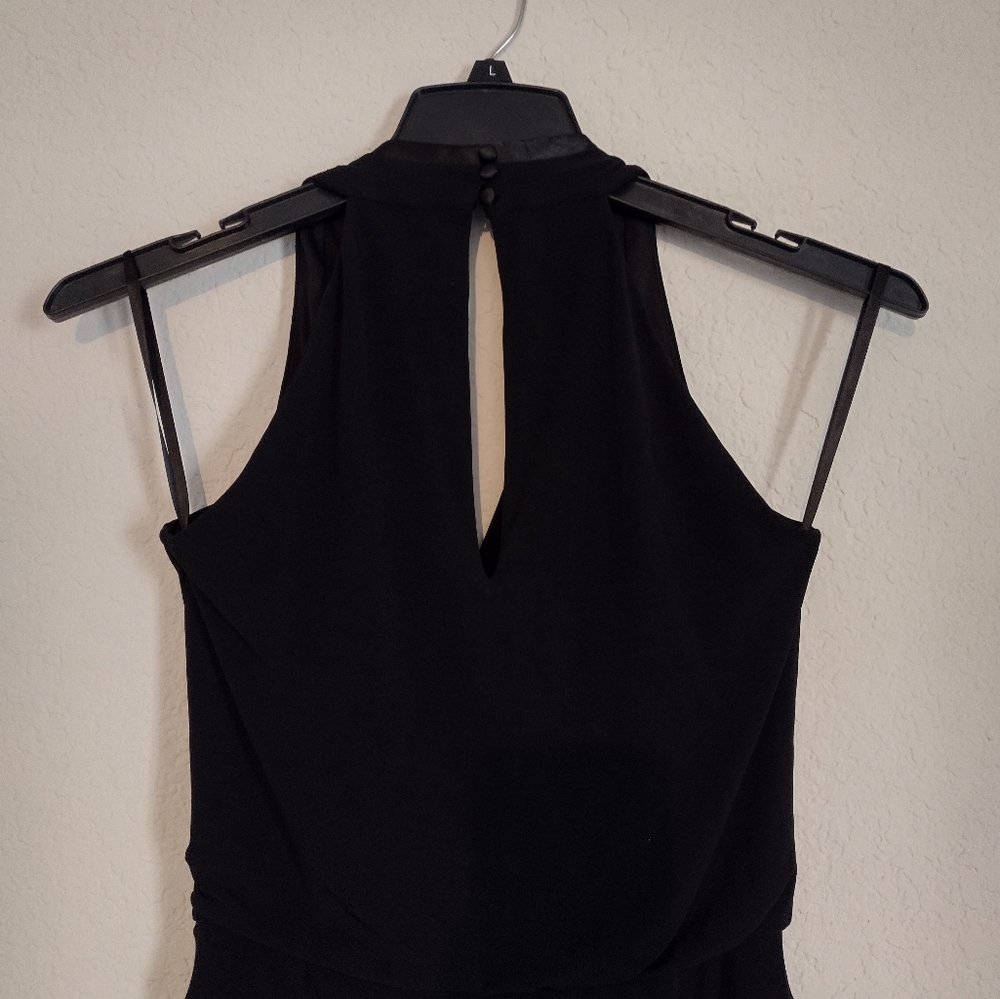 White house black market black jumper with metal detail around neck area, size 0 - Picture 3 of 5